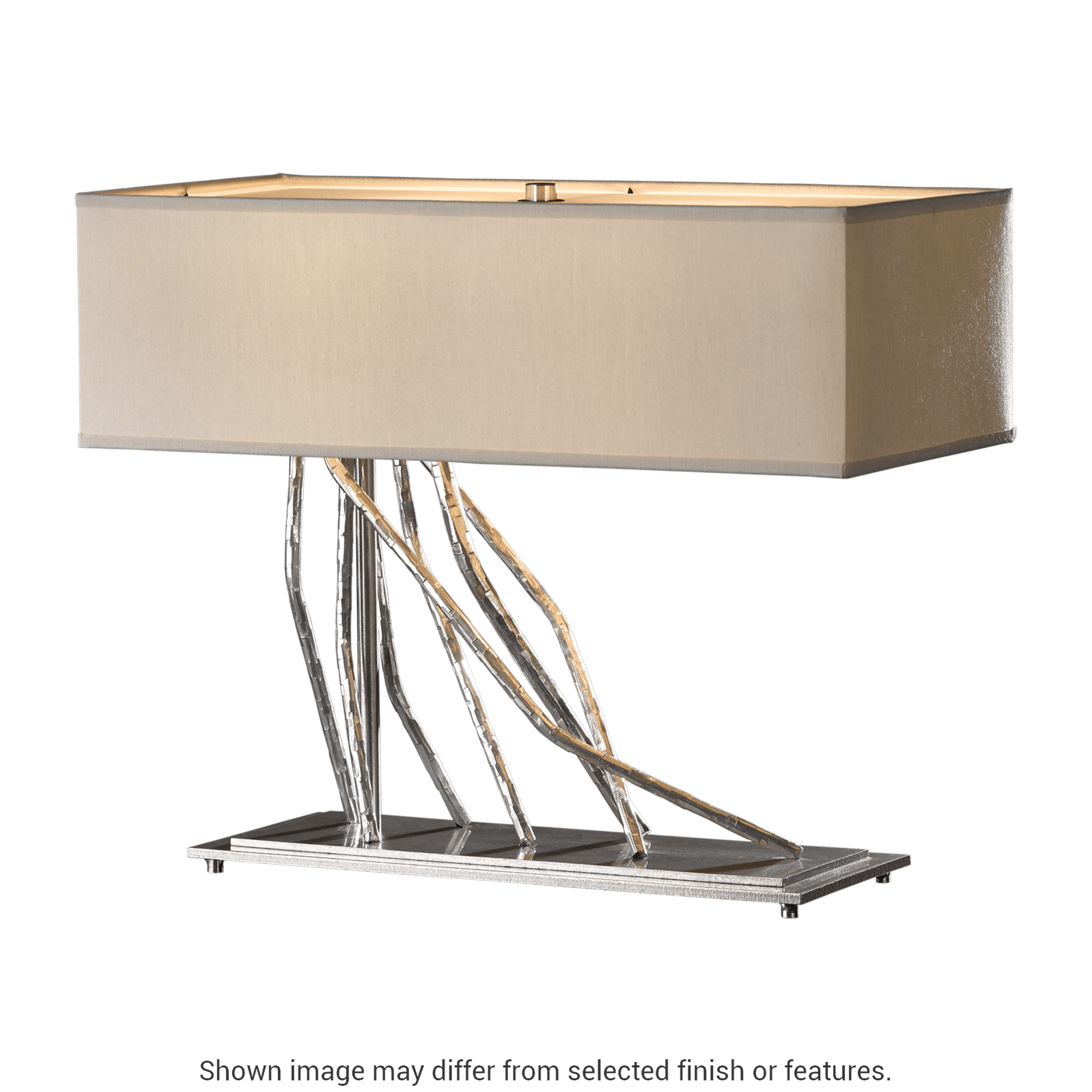 Brindille Table Lamp - White - Flax Shade by Hubbardton Forge