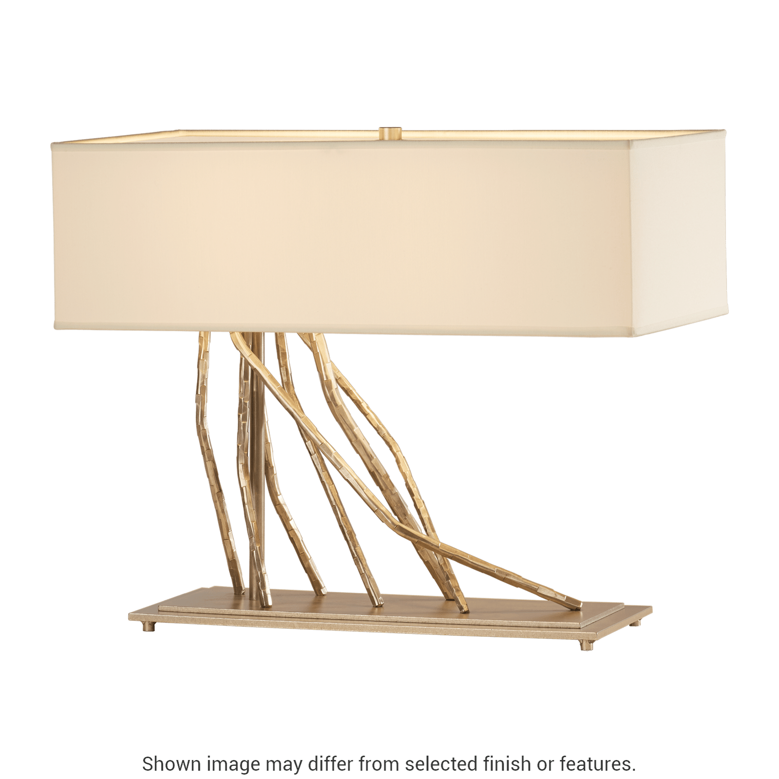 Brindille Table Lamp - White - Flax Shade by Hubbardton Forge