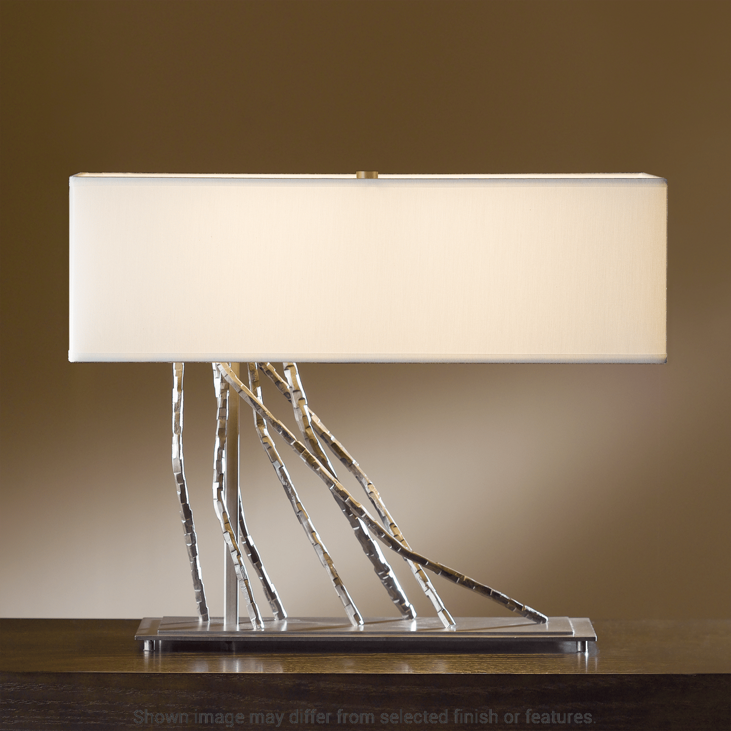 Brindille Table Lamp - White - Flax Shade by Hubbardton Forge