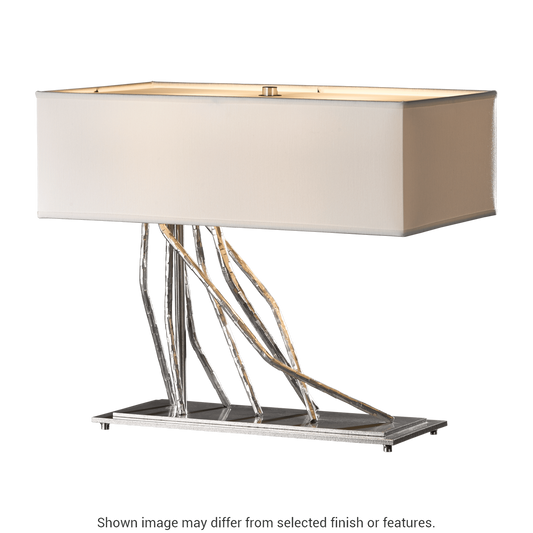Brindille Table Lamp - White - Flax Shade by Hubbardton Forge