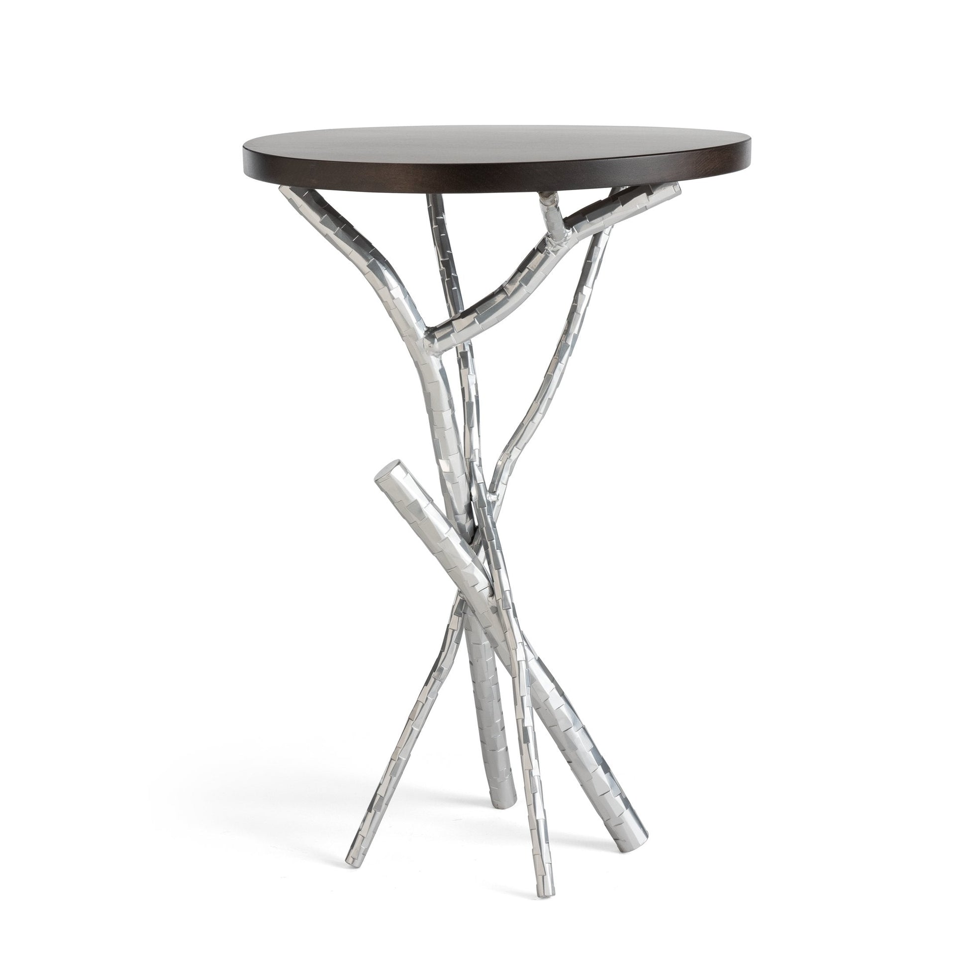 Brindille Wood Top Accent Table - Sterling - Maple Espresso Accent by Hubbardton Forge