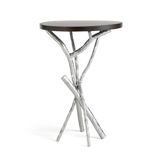 Brindille Wood Top Accent Table - Sterling - Maple Espresso Accent by Hubbardton Forge