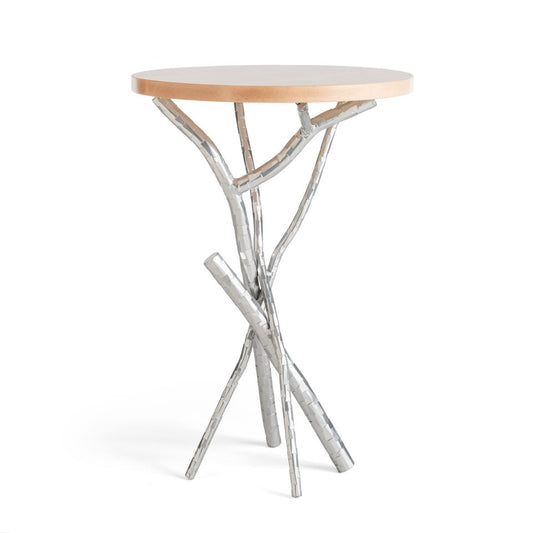 Brindille Wood Top Accent Table - Sterling - Maple Natural Accent by Hubbardton Forge