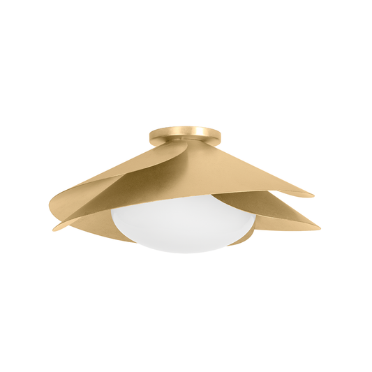 Brookhaven Flush Mount - Vintage Gold Leaf by Hudson Valley Lighting
