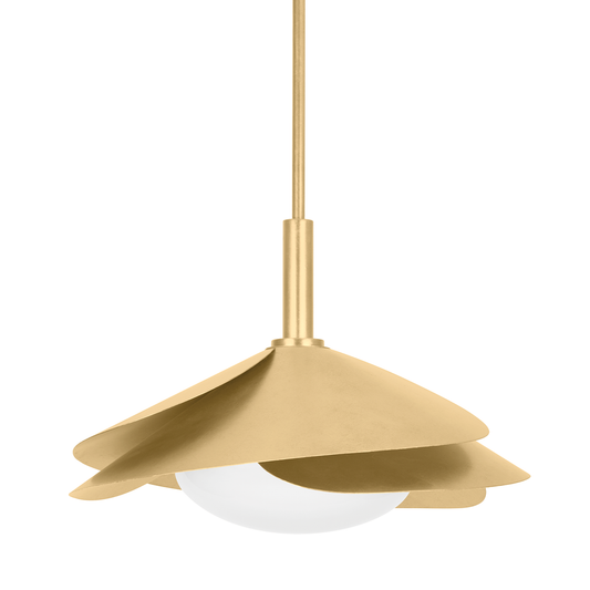 Brookhaven Large Pendant - Vintage Gold Leaf by Hudson Valley Lighting