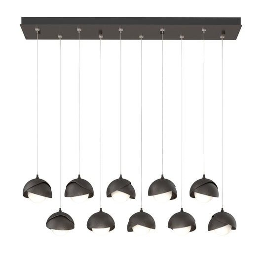 Brooklyn 10-Light Double Shade Pendant - Oil Rubbed Bronze by Hubbardton Forge