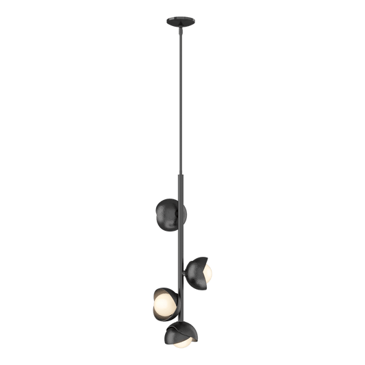 Brooklyn 4-Light Double Shade Vertical Pendant - Ink by Hubbardton Forge