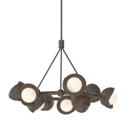 Brooklyn 9-Light Double Shade Ring Pendant - Bronze by Hubbardton Forge