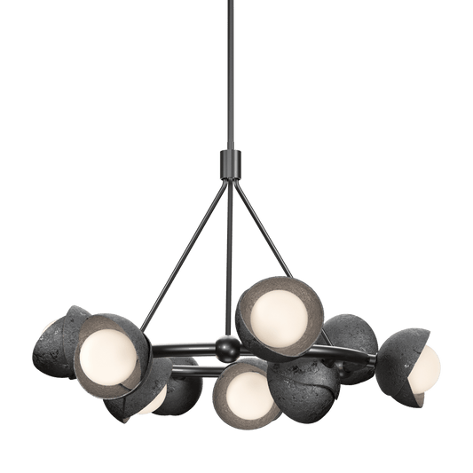 Brooklyn 9-Light Double Shade Ring Pendant - Ink by Hubbardton Forge