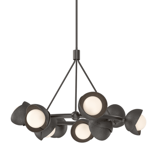 Brooklyn 9-Light Double Shade Ring Pendant - Oil Rubbed Bronze by Hubbardton Forge