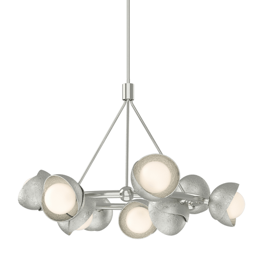 Brooklyn 9-Light Double Shade Ring Pendant - Sterling by Hubbardton Forge