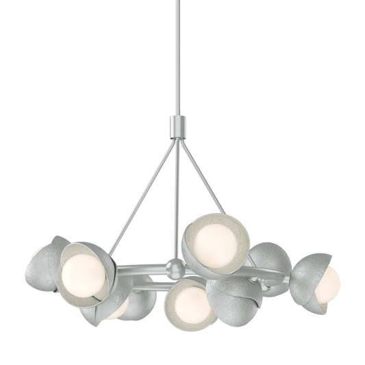 Brooklyn 9-Light Double Shade Ring Pendant - Vintage Platinum by Hubbardton Forge