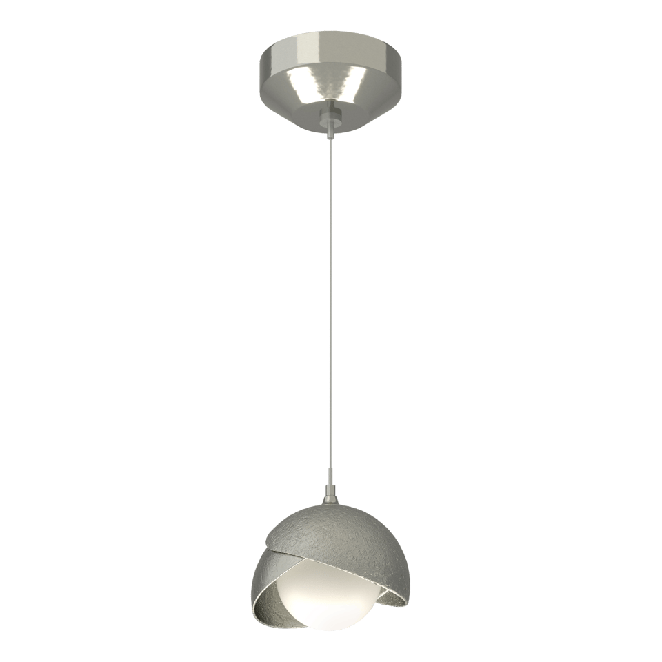 Brooklyn Double Shade Low Voltage Mini Pendant - Sterling by Hubbardton Forge