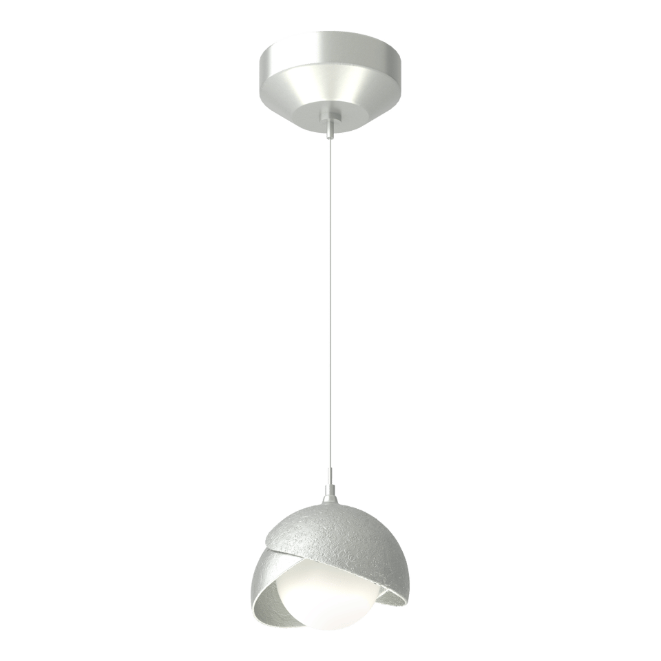 Brooklyn Double Shade Low Voltage Mini Pendant - Vintage Platinum by Hubbardton Forge
