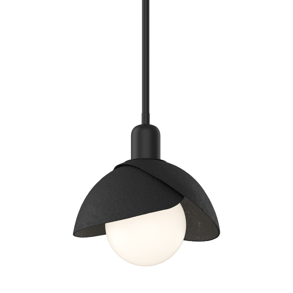 Brooklyn Double Shade Mini Pendant - Black by Hubbardton Forge