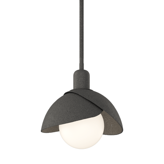 Brooklyn Double Shade Mini Pendant - Natural Iron by Hubbardton Forge