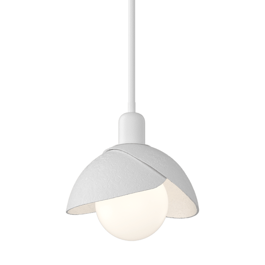 Brooklyn Double Shade Mini Pendant - White by Hubbardton Forge