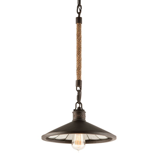 Brooklyn Pendant - 1-Light - Heritage Bronze - Troy Lighting F3144-HBZ
