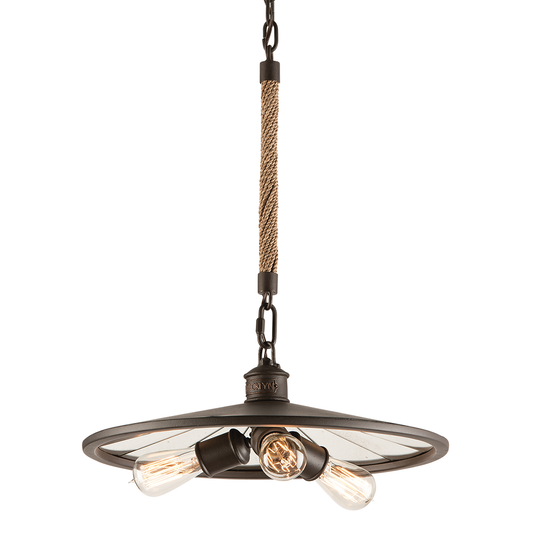 Brooklyn Pendant - 3-Light - Heritage Bronze - Troy Lighting F3145-HBZ