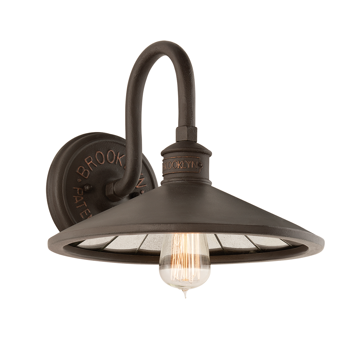 Brooklyn Wall Sconce - 1-Light - Heritage Bronze - Troy Lighting B3142-HBZ