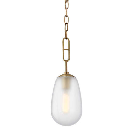 Bruckner Mini Pendant - Aged Brass by Hudson Valley Lighting