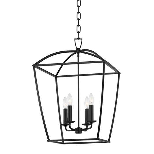 Bryant Medium Lantern - Aged Iron by Hudson Valley Lighting