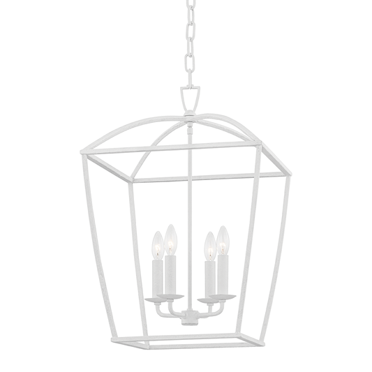 Bryant Medium Lantern - White Plaster by Hudson Valley Lighting