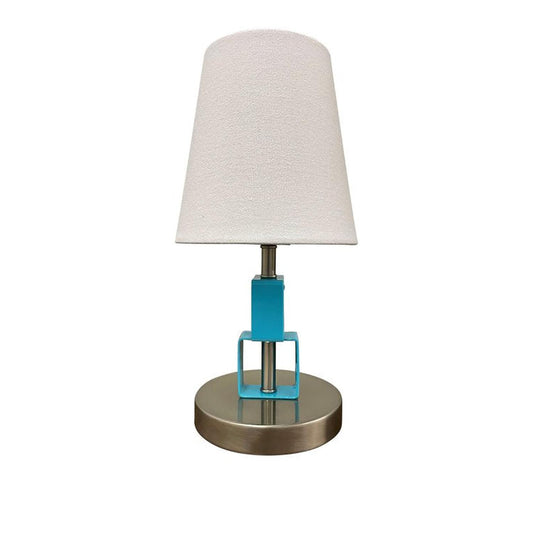 Bryson Table - B208-SN/AZ - Satin Nickel/Azure by House of Troy