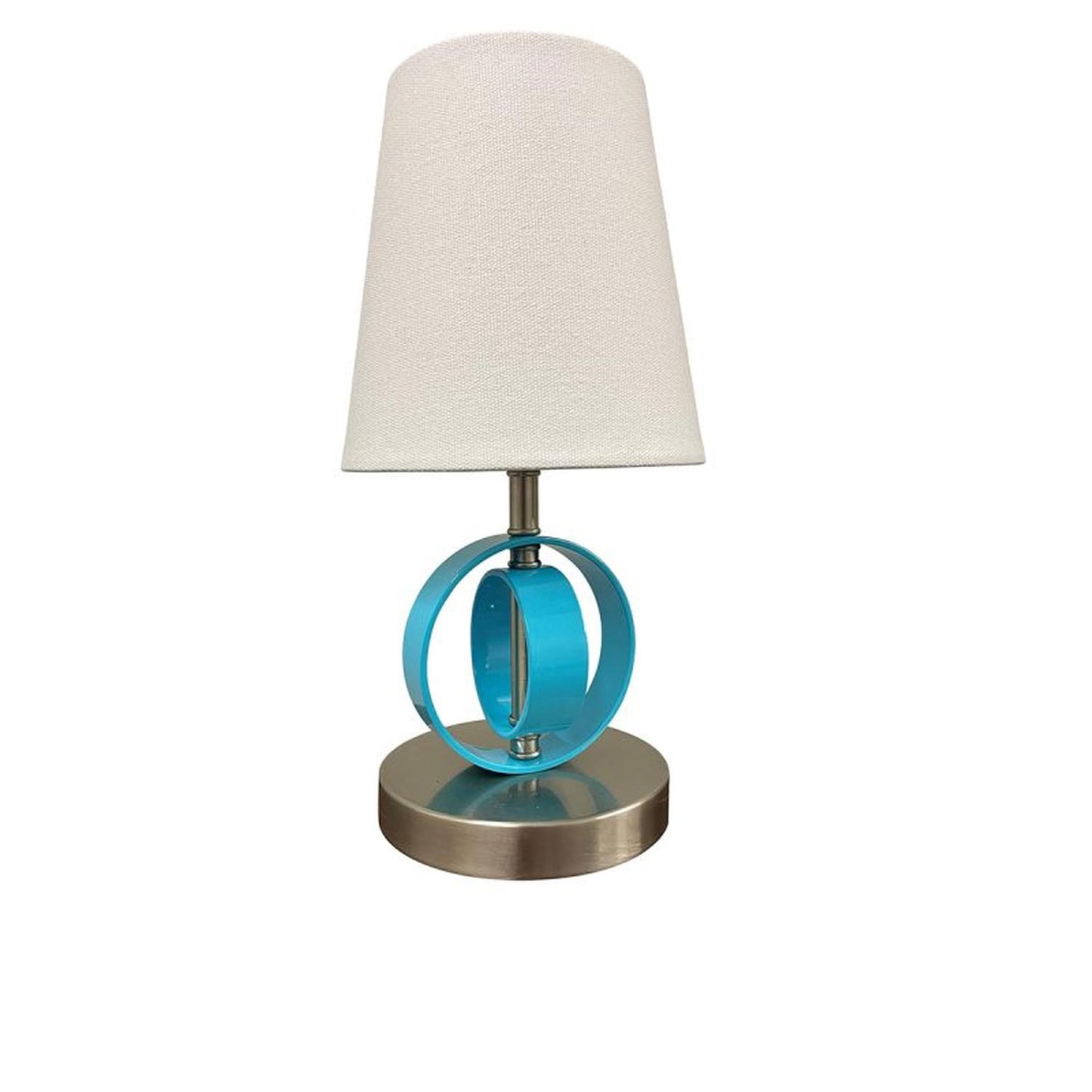 Bryson Table - B209-SN/AZ - Satin Nickel/Azure by House of Troy