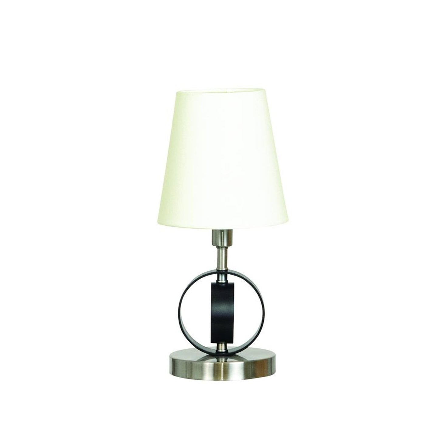 Bryson Table - B209-SN/BLK - Satin Nickel/Black by House of Troy