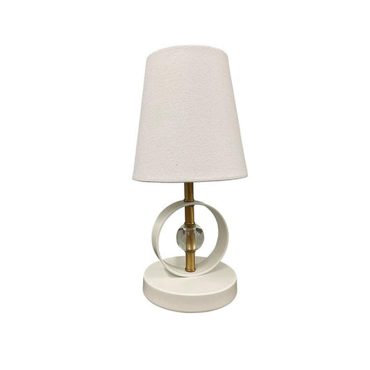 Bryson Table - B210-WB/WT - Weathered Brass/White by House of Troy