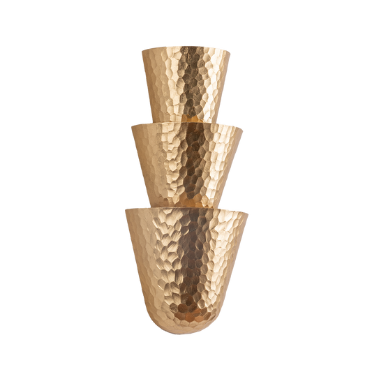 Bucharest Wall Sconce - 3-Light - Vintage Gold Leaf by Corbett Lighting