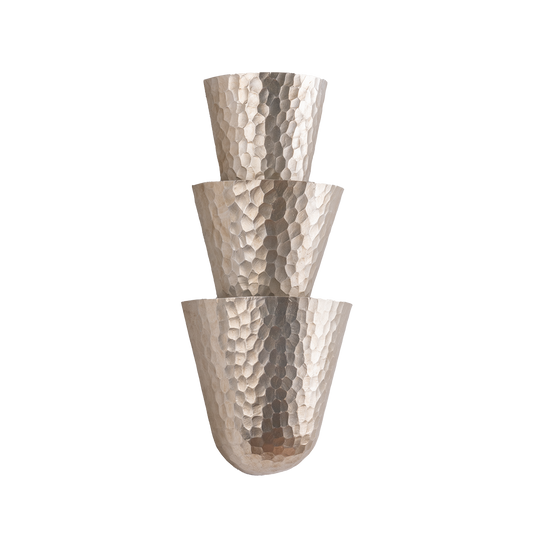 Bucharest Wall Sconce - 3-Light - Warm Silver Leaf by Corbett Lighting