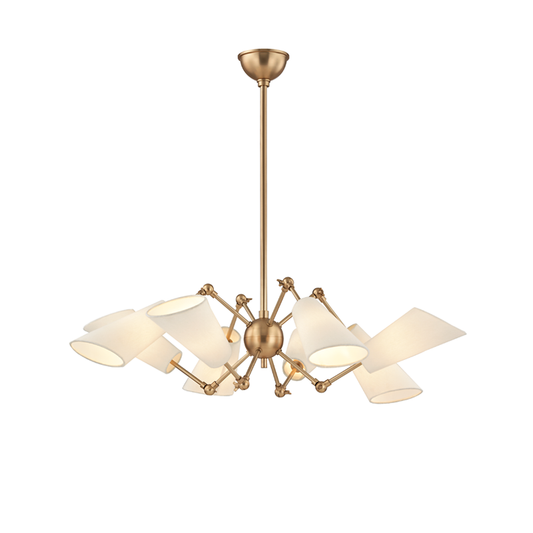 Buckingham Chandelier - 8-Light - Aged Brass by Hudson Valley Lighting