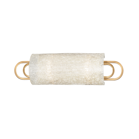 Buckley Vanity Light - 2-Light - Aged Brass by Hudson Valley Lighting