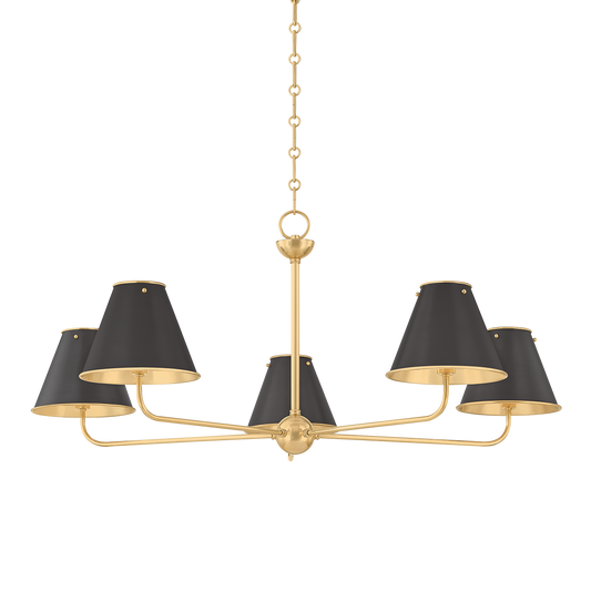 Burghley Chandelier - Aged Brass/Distressed Bronze by Hudson Valley Lighting