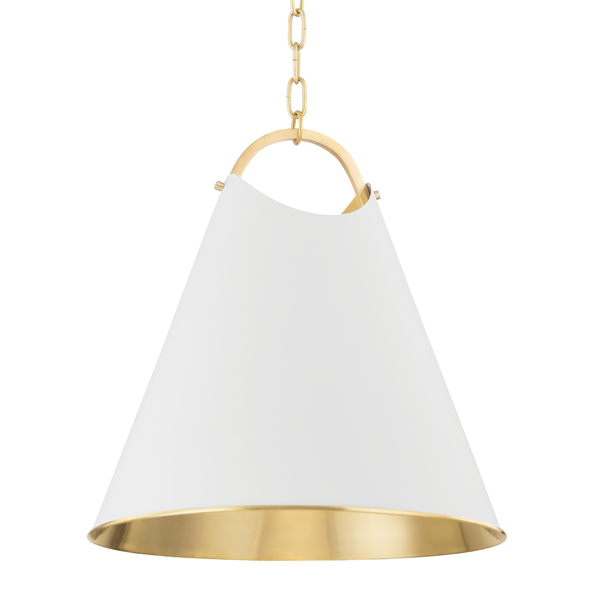 Burnbay Large Pendant - Aged Brass by Hudson Valley Lighting