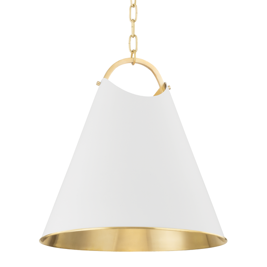 Burnbay Large Pendant - Aged Brass by Hudson Valley Lighting