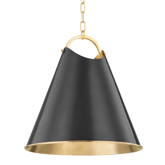 Burnbay Large Pendant - Aged Old Bronze by Hudson Valley Lighting
