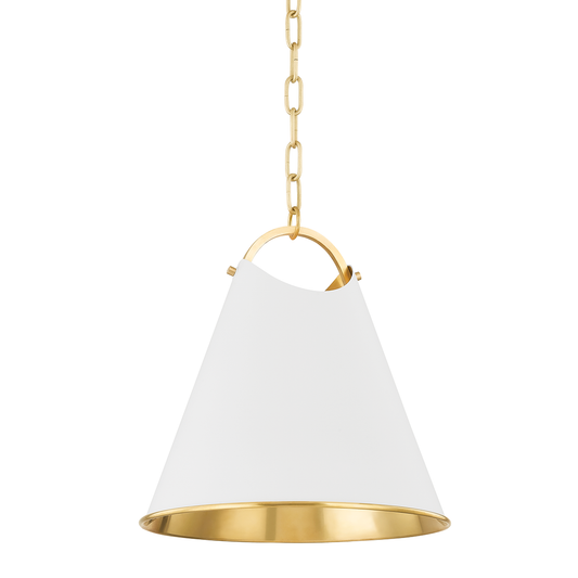 Burnbay Pendant - Aged Brass by Hudson Valley Lighting
