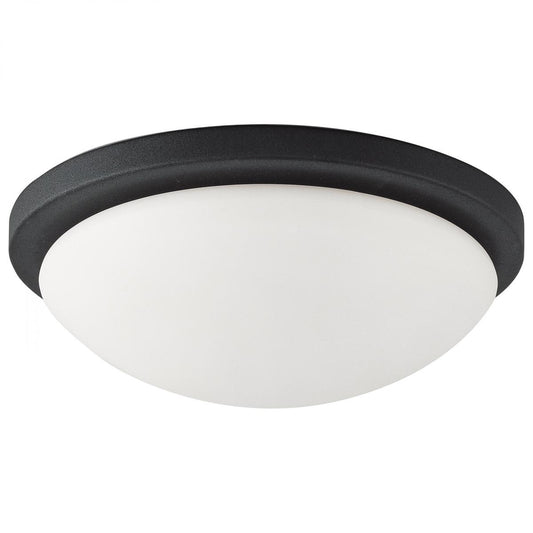 Button - 11 Inch LED Flush Mount Fixture - Matte Black Finish - CCT Selectable - 120 Volts - Satco 62-1942
