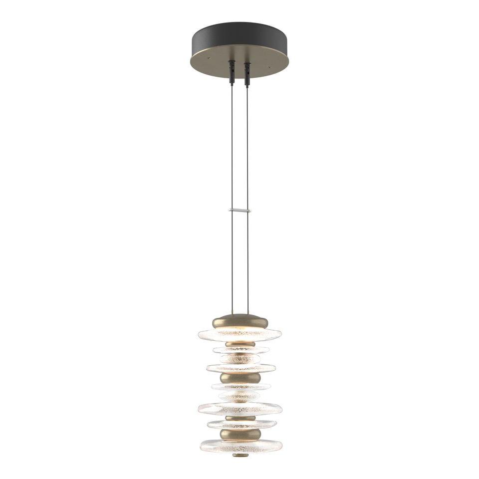 Cairn Large Mini Pendant - Soft Gold by Hubbardton Forge