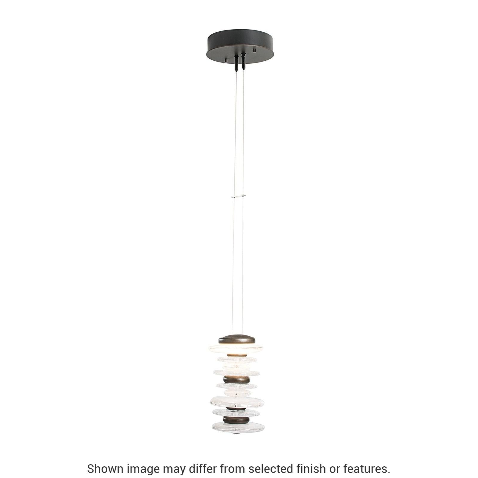 Cairn Large Mini Pendant - White by Hubbardton Forge
