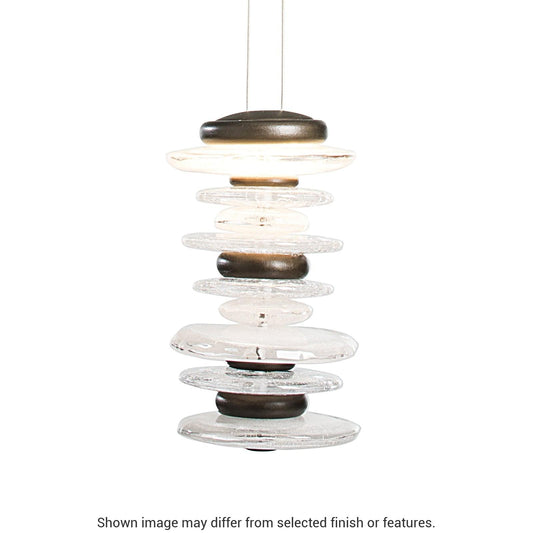 Cairn Large Mini Pendant - White by Hubbardton Forge