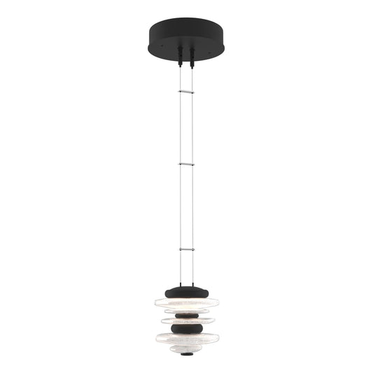 Cairn Mini Pendant - Black by Hubbardton Forge