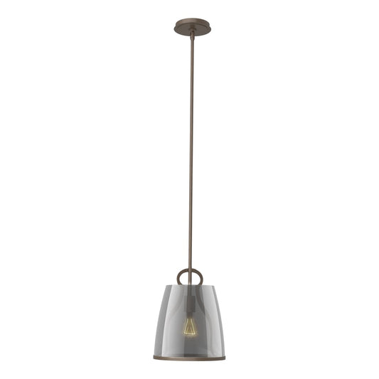 Caliper Pendant - Bronze - Plated Smoke Glass by Hubbardton Forge