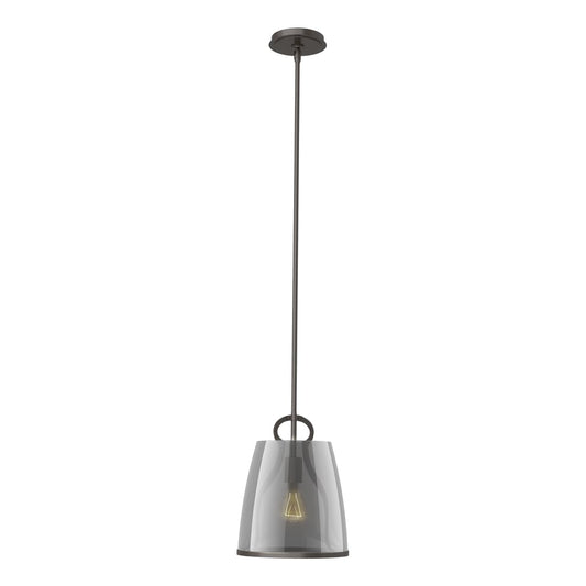 Caliper Pendant - Oil Rubbed Bronze - Plated Smoke Glass by Hubbardton Forge