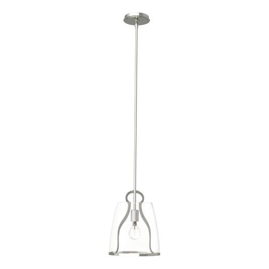 Caliper Pendant - Sterling - Clear Glass by Hubbardton Forge