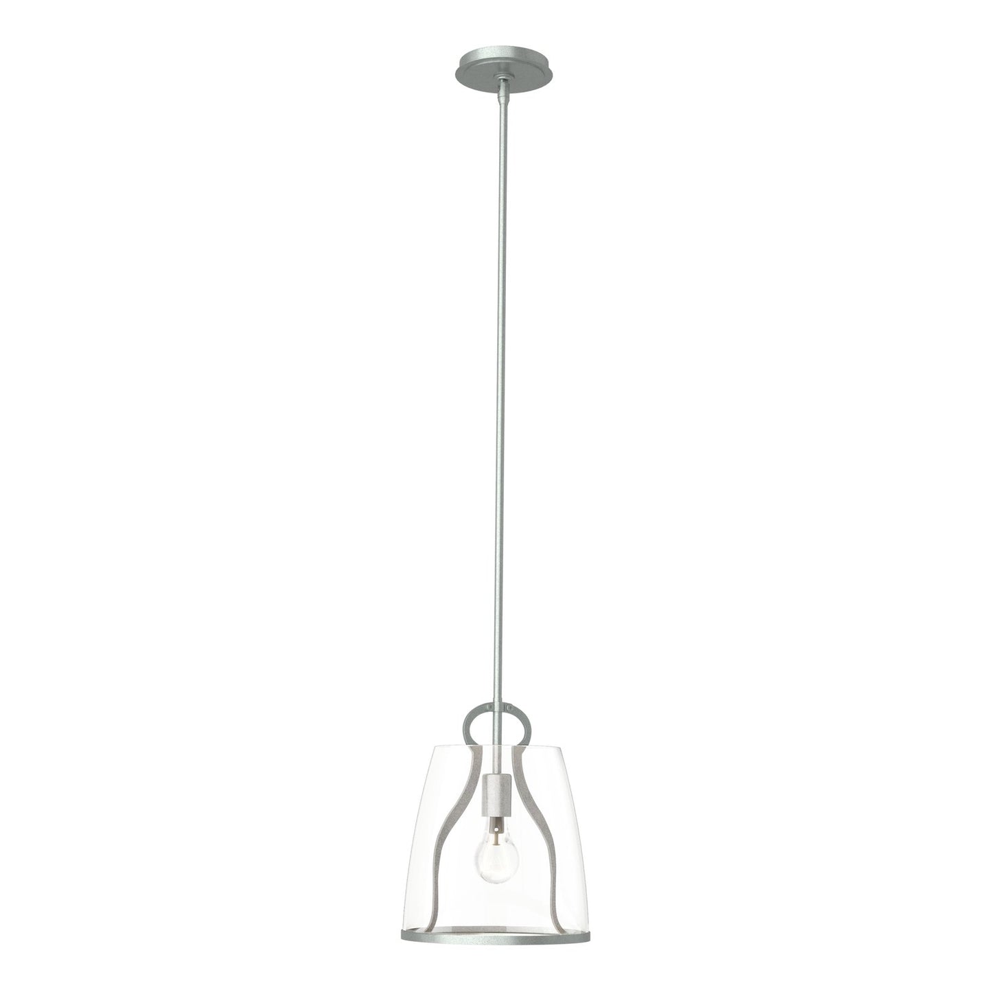 Caliper Pendant - Vintage Platinum - Clear Glass by Hubbardton Forge