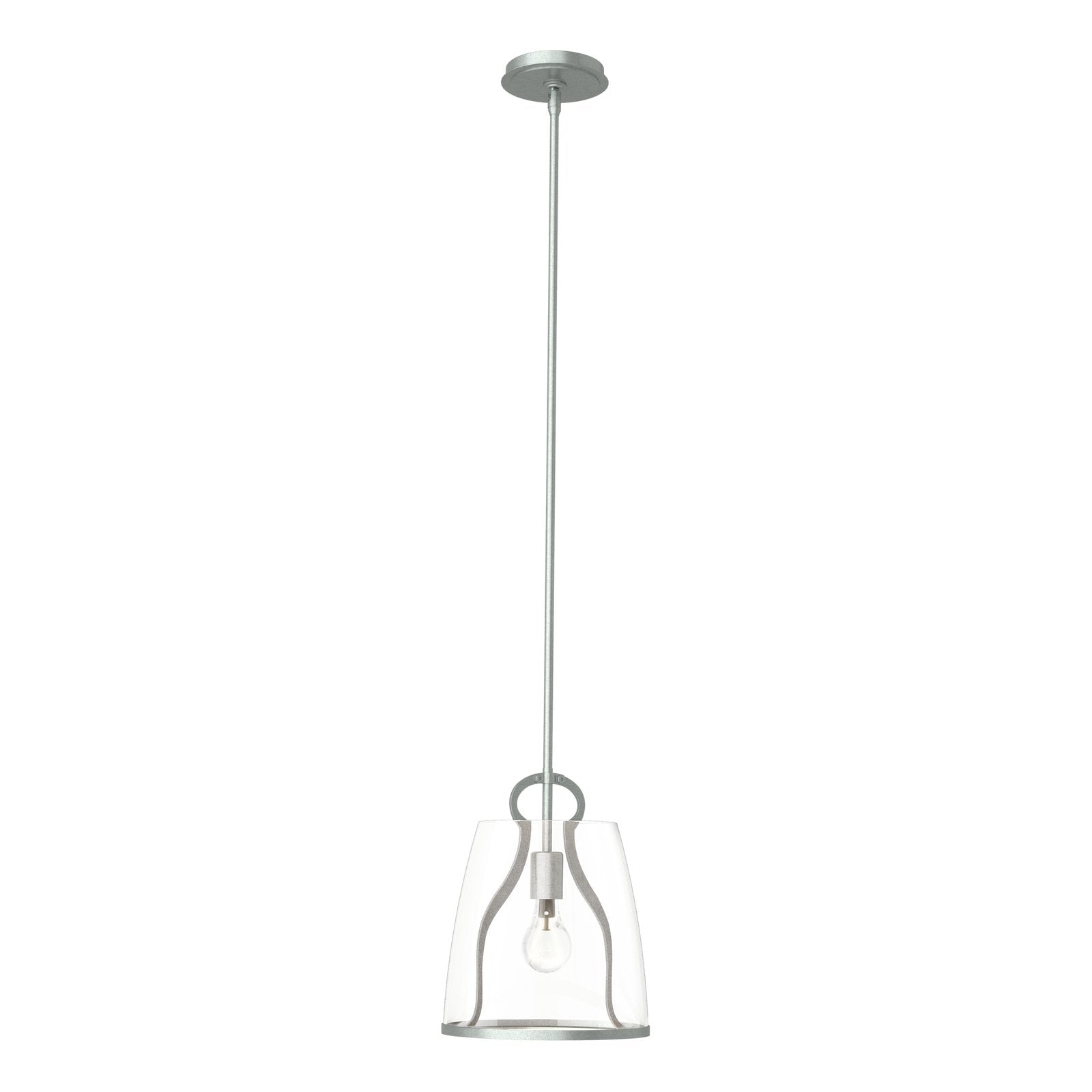 Caliper Pendant - Vintage Platinum - Clear Glass by Hubbardton Forge